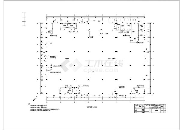 广州某工厂配电全套施工设计CAD方案图-图二