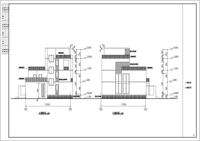 某地三层平屋顶别墅建筑设计方案图_图1