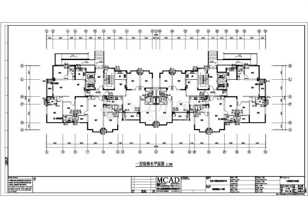 江苏某小区17层住宅楼给排水施工图设计-图二