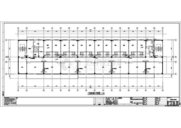 【江苏】农贸产品交易中心四层综合楼给排水设计-图二