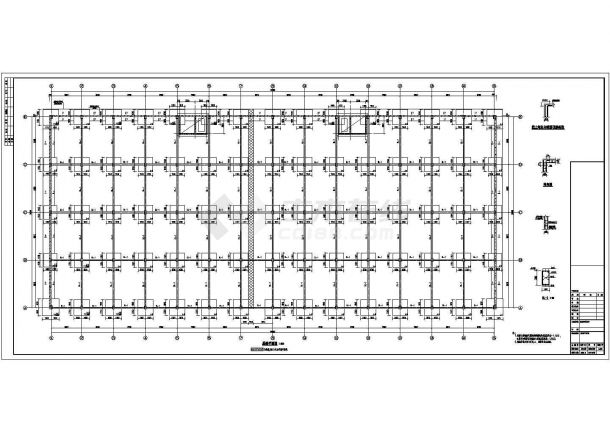40米跨门式刚架结构厂房全套结构施工图（夹层为砼框架）-图二