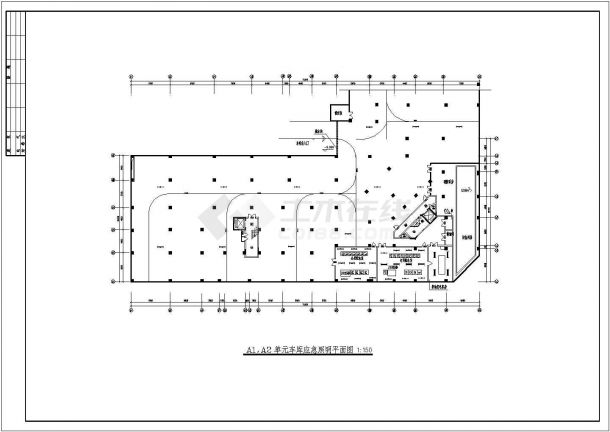 某地区天印小区(23)号住宅楼电气设计cad施工图-图一