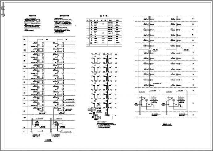 某地区天印小区(25)号住宅楼电气设计cad施工图_图1
