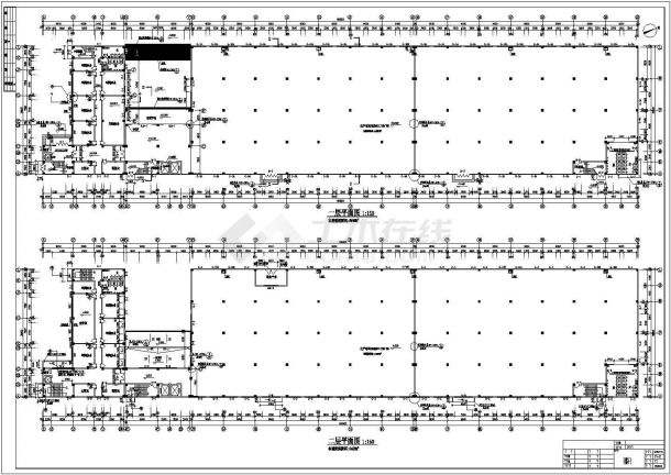 某地区三层框架结构厂房建筑设计方案图-图二