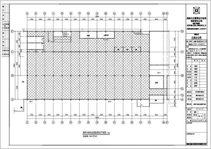 南昌市3层框架结构彭桥菜市场建筑设计施工图_图1