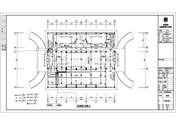 药厂办公楼电气设计施工CAD方案图-图二
