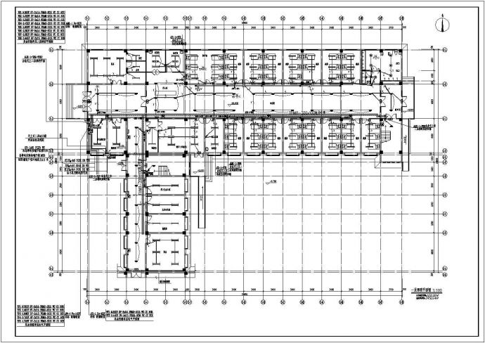 【河南】某两层精神病医院普通病房楼电气设计图_图1