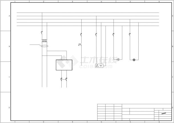 地链电控接线全套电气设计施工CAD图方案-图二