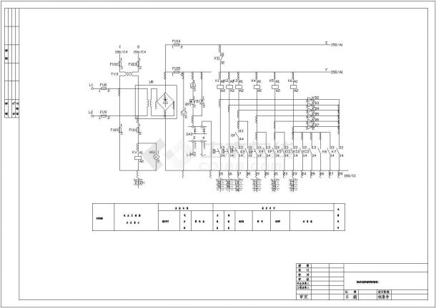 电动机控制原理全套电气设计施工CAD图-图二