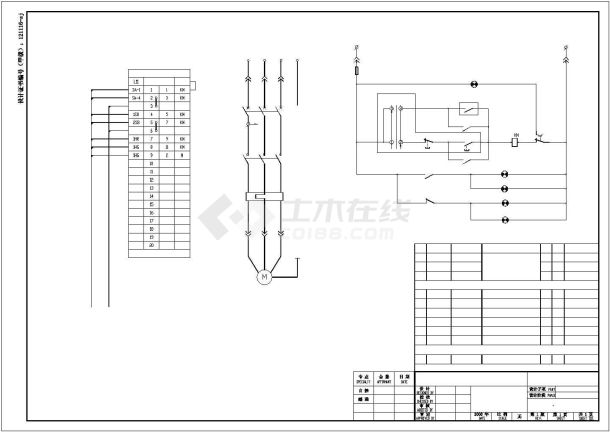 电机控制原理及外引端子接线全套电气设计-图二