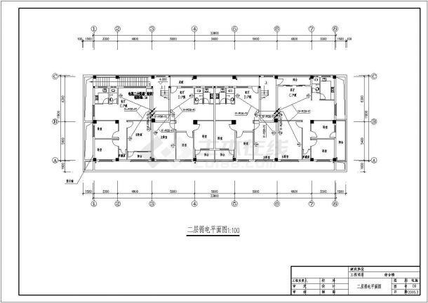 某地区(23)号高层商住楼电气设计cad施工图-图二