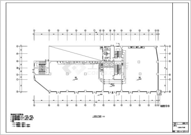 某商贸中心综合楼电气施工设计图纸-图一