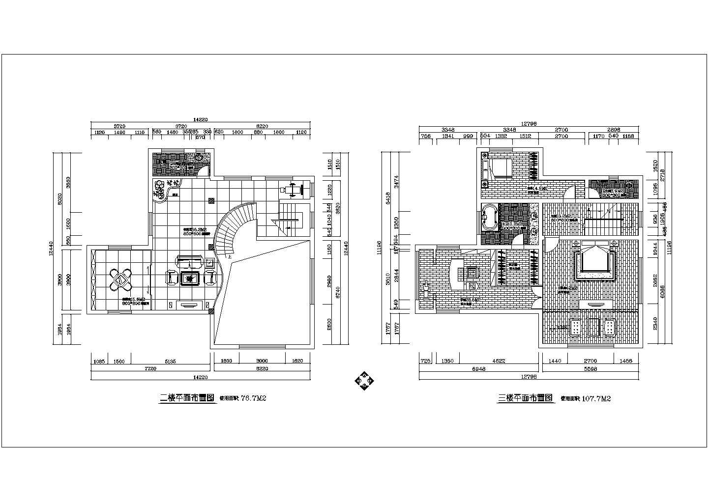 广东珠海别墅主楼设计cad施工图