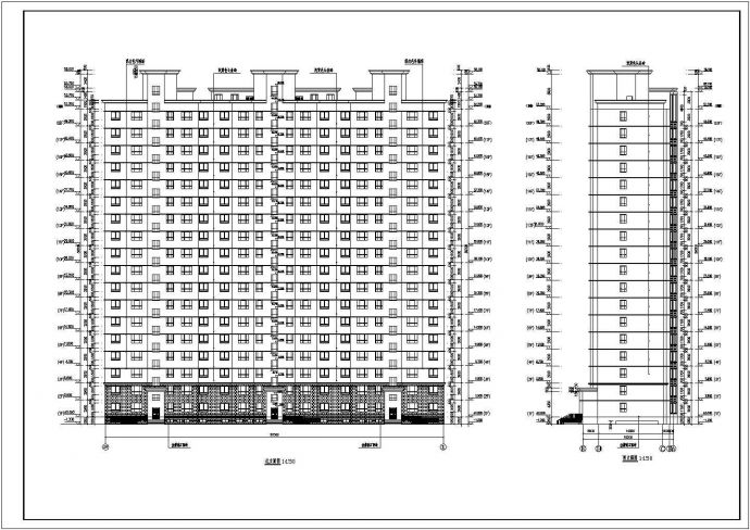 某地十八层剪力墙结构住宅楼建筑设计方案图_图1