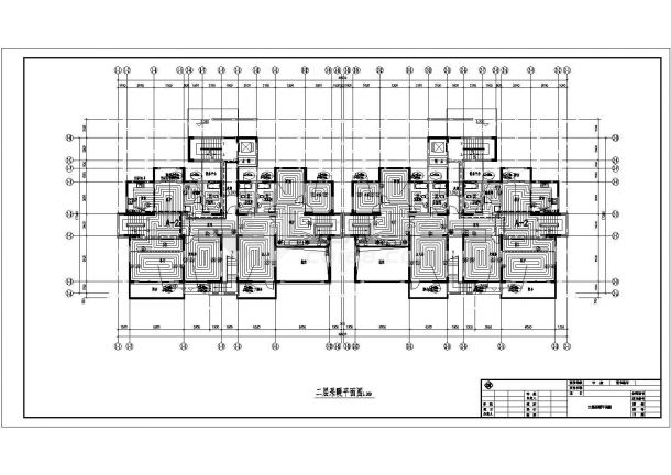 某五层住宅地板辐射采暖暖通设计图-图二