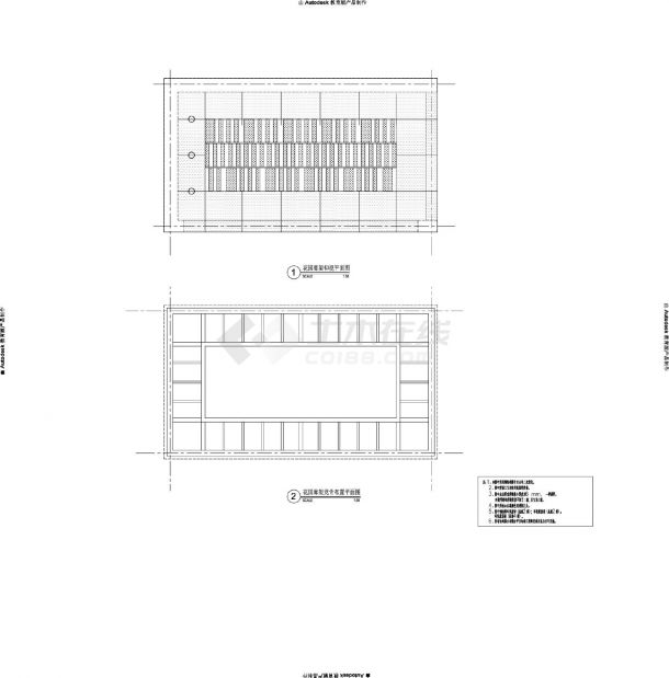 花园廊架详图建筑结构CAD图-图二