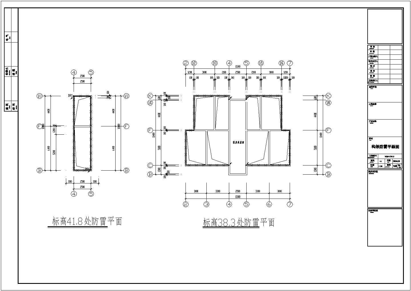 小区住宅楼电气设计全套CAD施工图纸