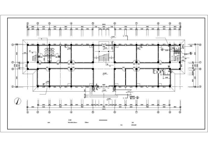 某工厂综合楼设计方案全套CAD平面图_图1