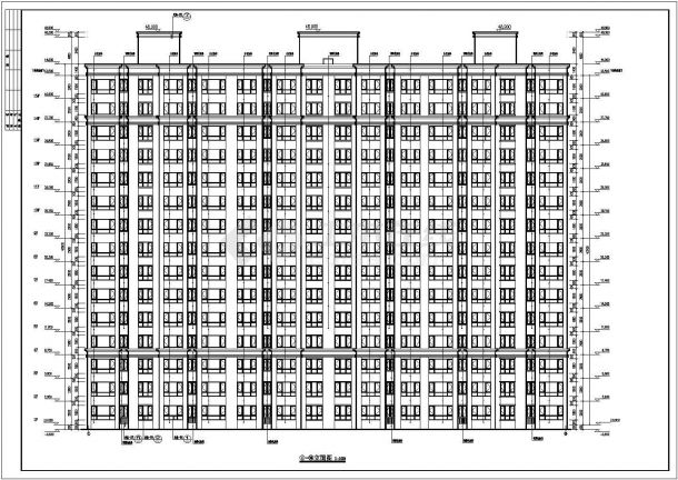 内蒙古某15层剪力墙结构住宅建筑设计施工图-图一