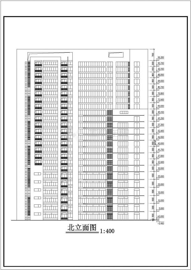 安徽医科大学24层框架结构综合楼建筑设计方案图-图一