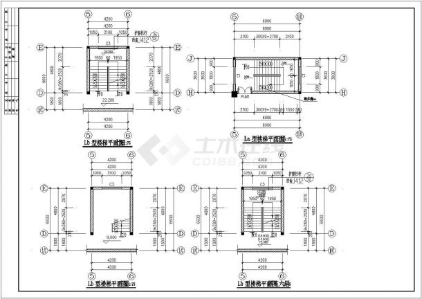 新华书店综合楼建筑结构设计CAD施工图纸-图二