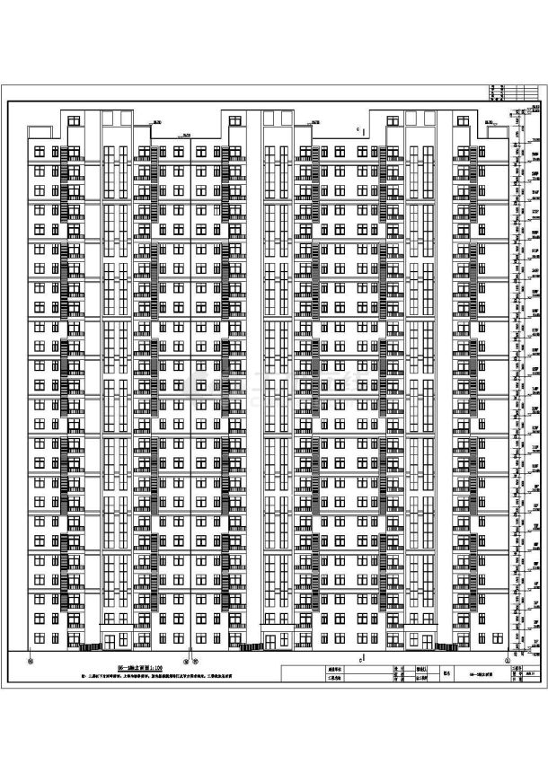 某地26层混凝土剪力墙结构高层住宅楼建筑施工图-图二