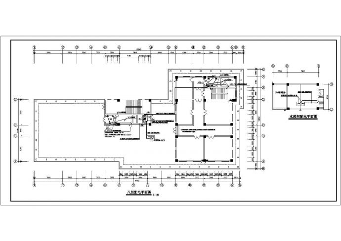 某地区医院电气配电房设计CAD图_图1