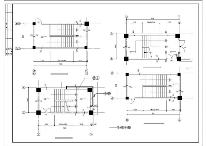 多层厂房建筑设计CAD施工全套图纸_图1