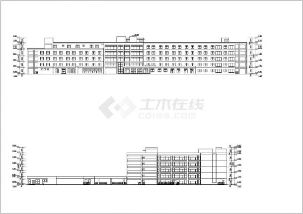 某地5层框架结构老年公寓方案设计图纸-图一
