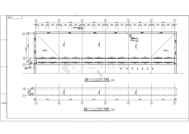 某地小型仓库建筑cad施工图（共6张）-图二