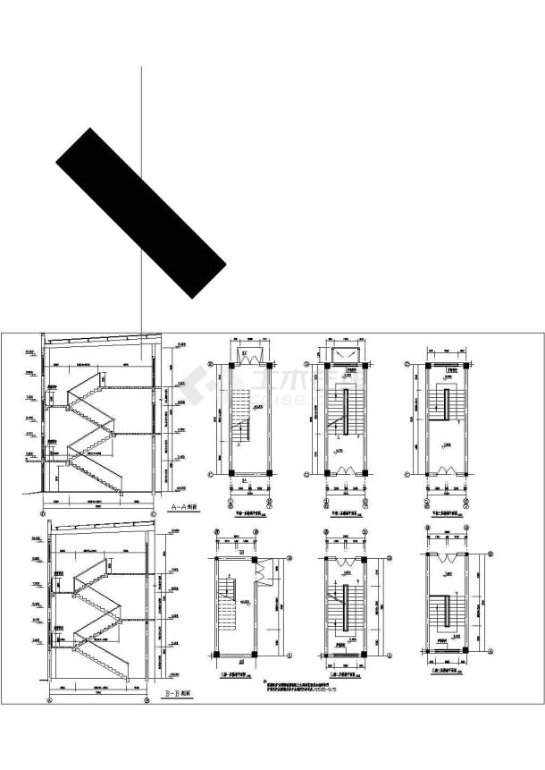 某地厂房车间建筑cad图（共6张）-图四