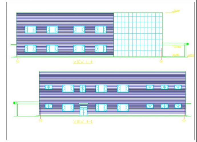 某地简单小型的厂房建筑cad图（节点详细）_图1