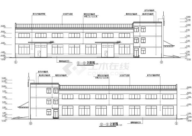 比较详细的厂房全套施工图（共8张）-图一