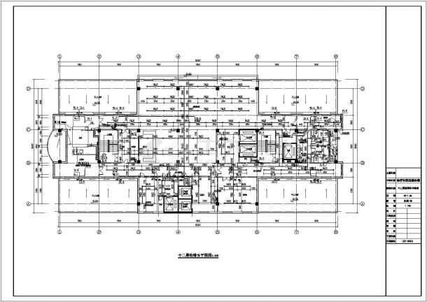 青海12层框架结构医院病房楼全套给排水施工图-图二