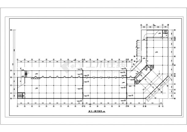 某地钢结构通廊建筑设计图纸（共5张）-图二