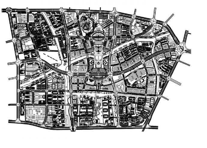 某城市建设用地设计图_图1