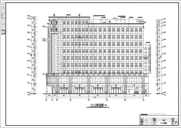 某地区9层框架结构宿舍楼建筑设计施工图-图二