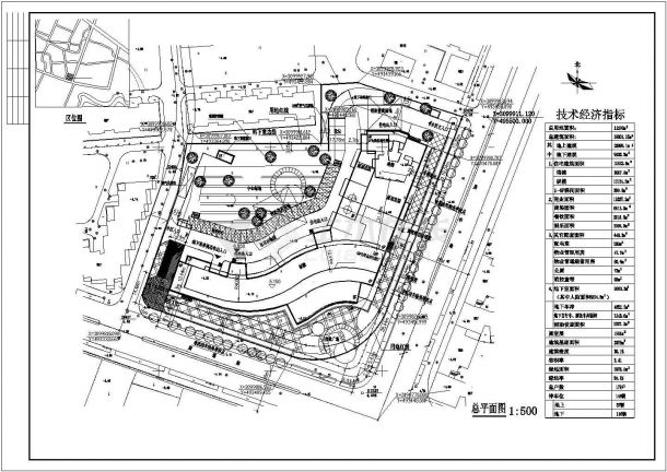 某高层商住楼全套建筑设计CAD施工图纸-图二