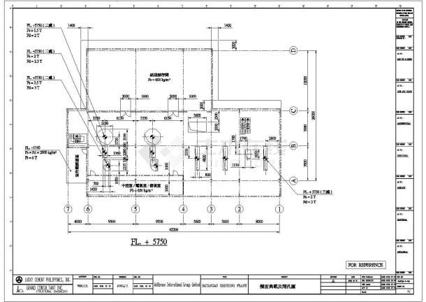 多层钢结构框架设计(工业建筑)施工CAD图-图二