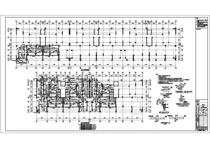 某框架剪力墙结构车库结构施工图纸_图1