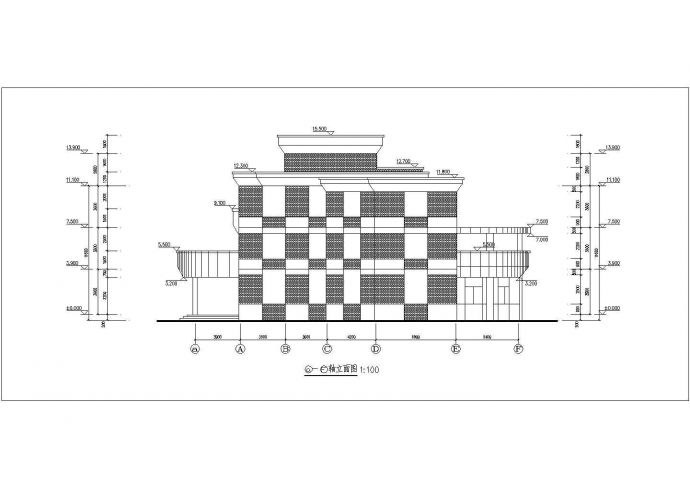 某地3层砖混结构12班幼儿园建筑设计施工图_图1