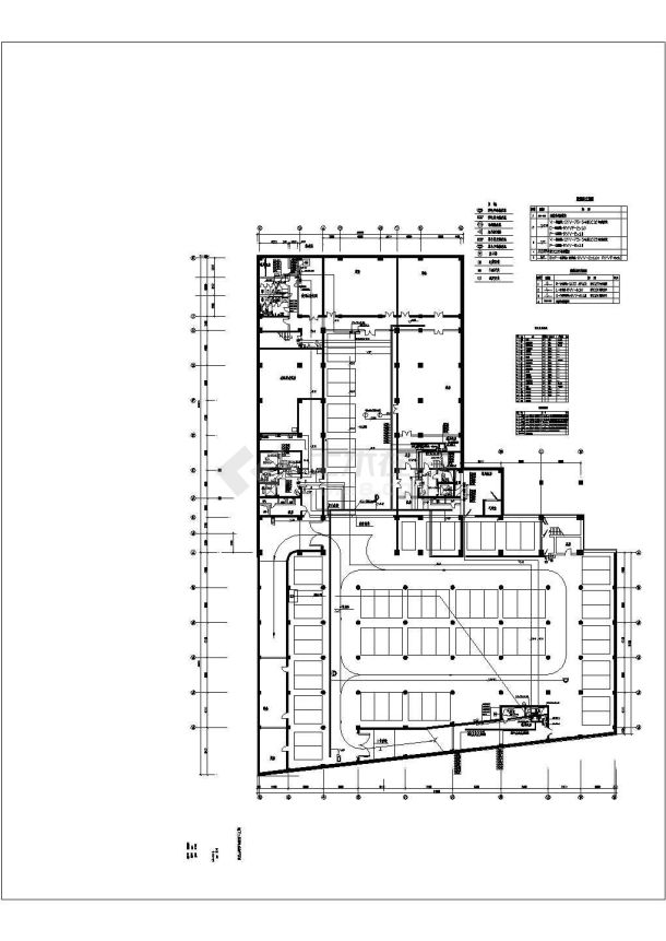 北京某地高法弱电施工平面设计cad施工图-图一