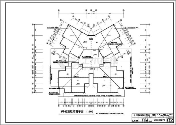 某三十三层一类高层住宅电气设计施工图-图一