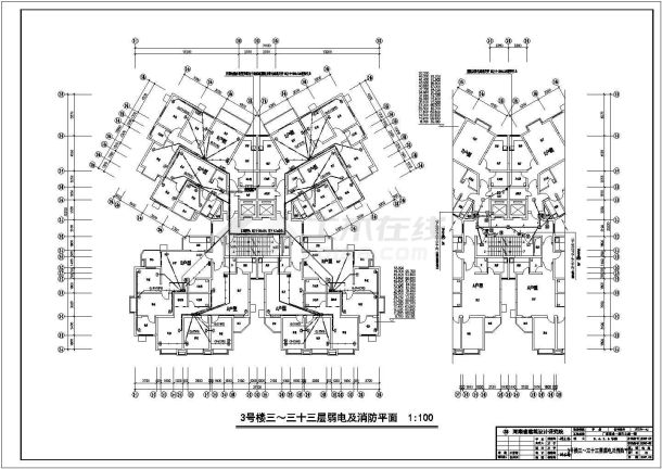 某三十三层一类高层住宅电气设计施工图-图二