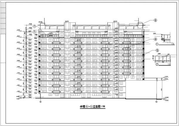 某地区光芒在现住宅小区施工图（全套）-图二