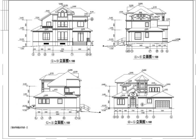 某地豪华东阳别墅全套图的CAD设计图纸_图1