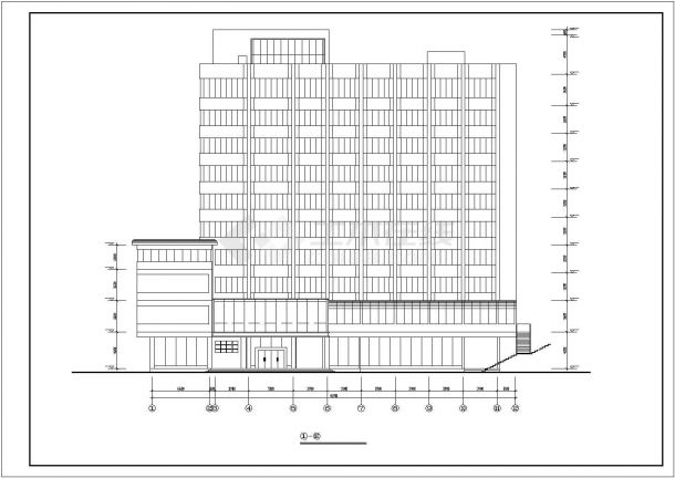 [改建]某十层妇幼保健院综合楼方案CAD详细图纸-图一