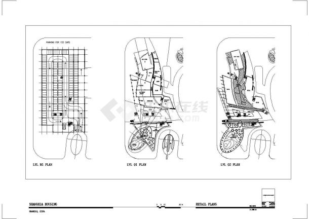 国外别墅规划设计方案图的完整CAD建筑图纸 -图一