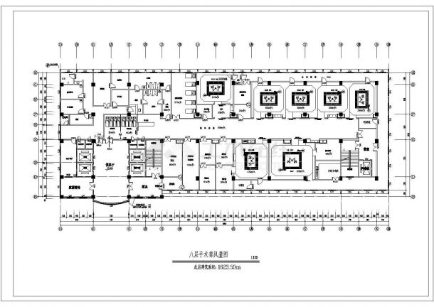某地区大型医院手术室全套施工图（含建筑、水、暖、电）-图二