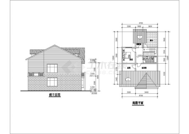 几套完整别墅户型的CAD设计方案图-图一